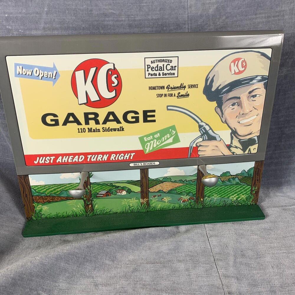 1997 Hallmark Kiddie Car Classics BILL'S BOARDS SERIES Welcome Sign READ